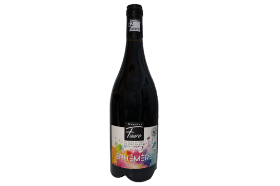 Bouteille de l'Ephémère, vin rouge du Domaine Faure