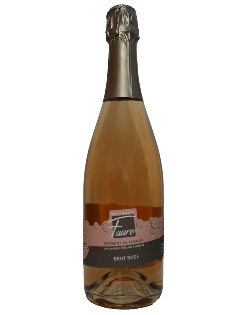 Bouteille du crémant rosé de Limoux brut, Digne de Bulles Rosé